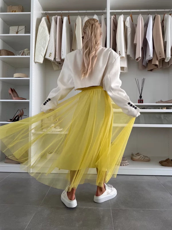 KARLA - FALDA DE TUL CON CINTURILLA ELÁSTICA