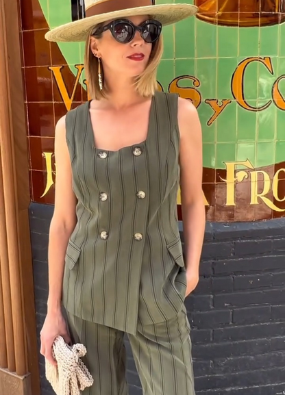 MILAGROS - CONJUNTO TOP Y PANTALÓN