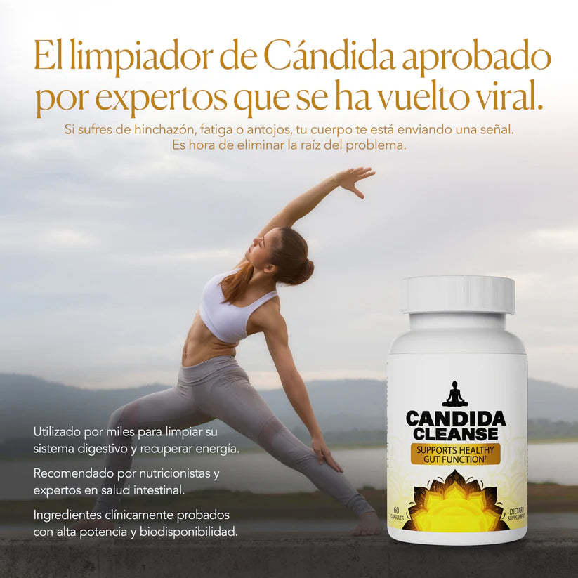 CANDIDA CLEANSE® CÁPSULAS QUE REDUCEN ANTOJOS, HINCHAZÓN Y FATIGA – Martina Gomez
