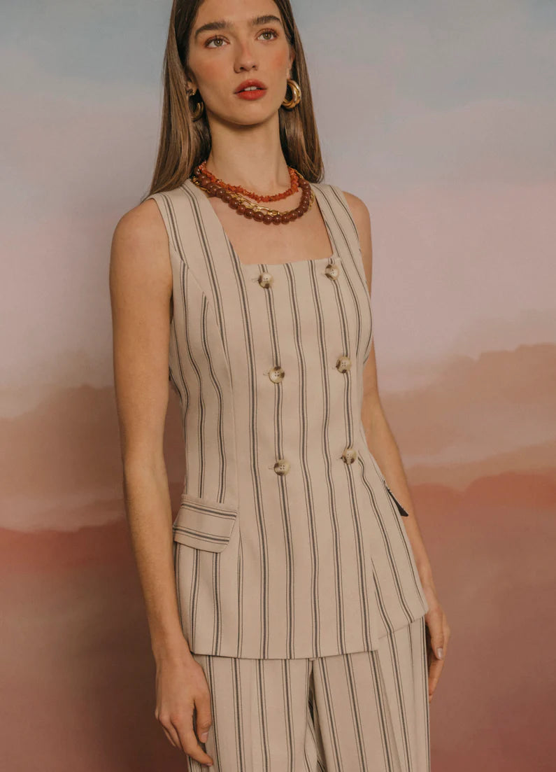 MILAGROS - CONJUNTO TOP Y PANTALÓN