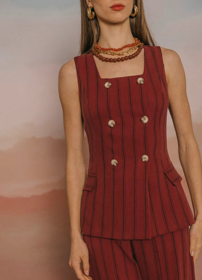 MILAGROS - CONJUNTO TOP Y PANTALÓN