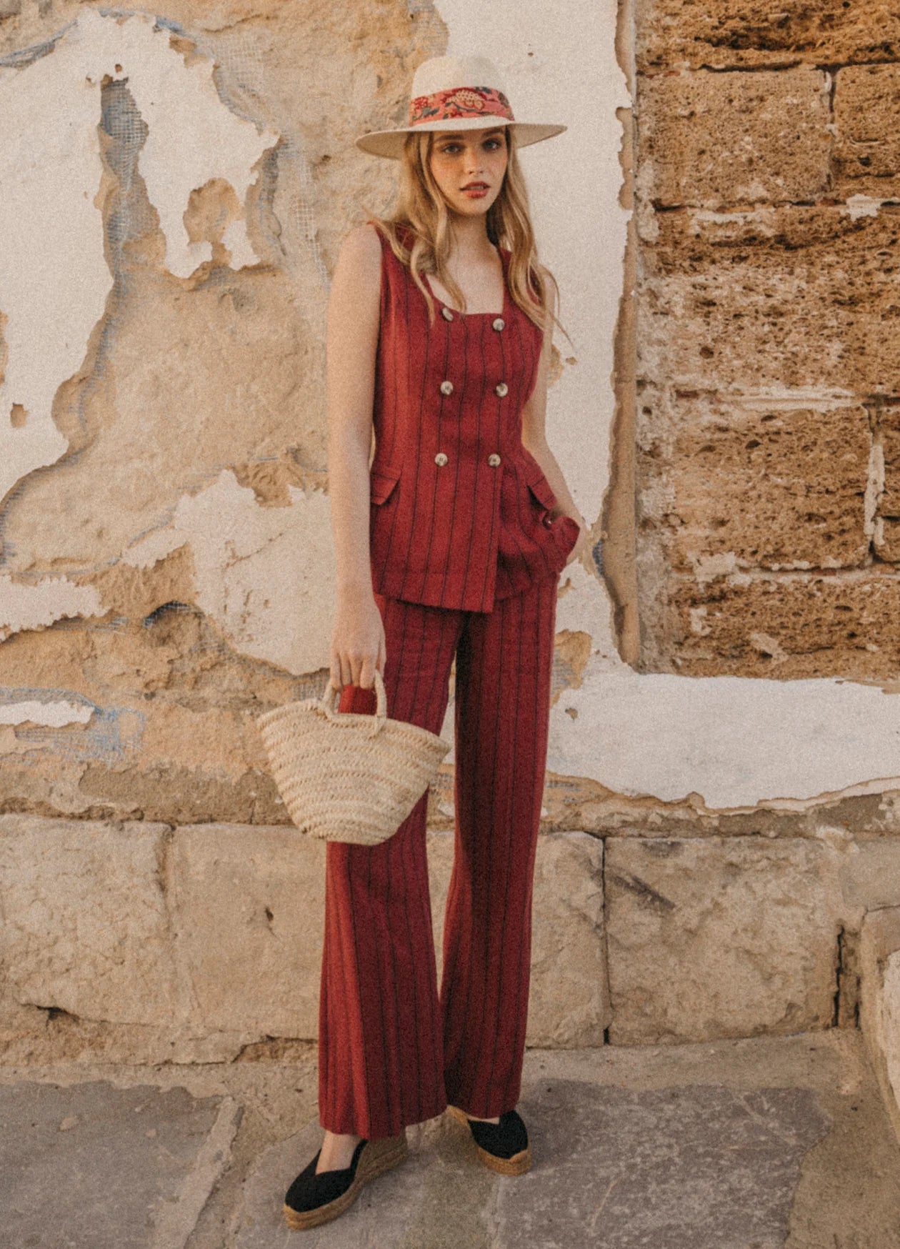 MILAGROS - CONJUNTO TOP Y PANTALÓN