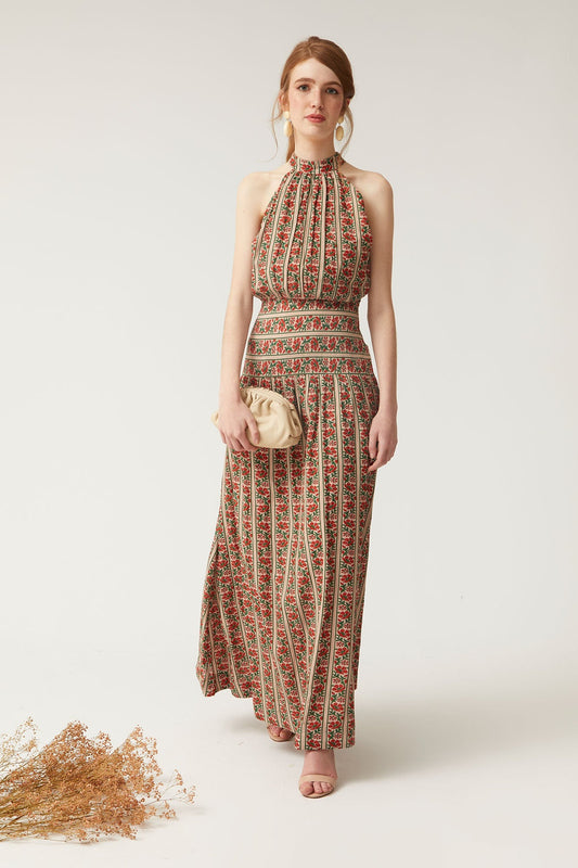 NAIARA - VESTIDO SIN MANGAS ESTAMPADO