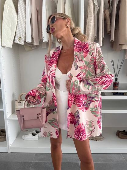 CATI - BLAZER ESTAMPADO AJUSTADO