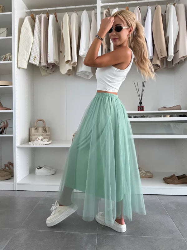 KARLA - FALDA DE TUL CON CINTURILLA ELÁSTICA