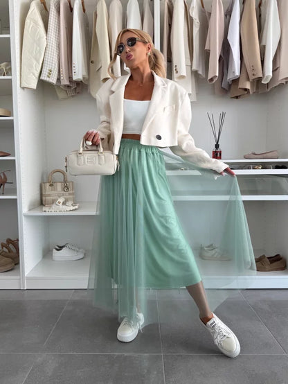 KARLA - FALDA DE TUL CON CINTURILLA ELÁSTICA