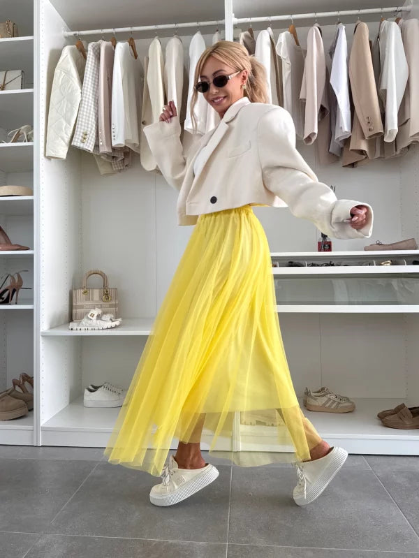 KARLA - FALDA DE TUL CON CINTURILLA ELÁSTICA