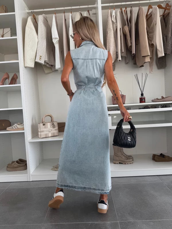 JENNY - VESTIDO DENIM CON CINTURÓN